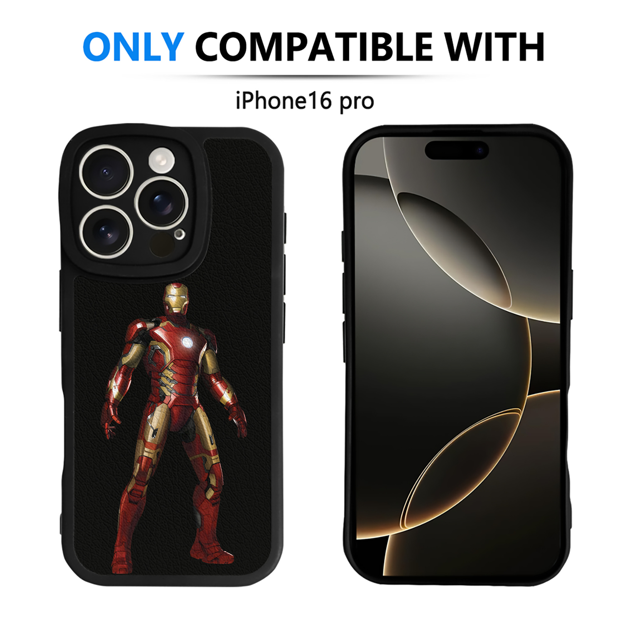 （画像用） アベンジャーズ The Avengers 【iPhone 16シリーズ対応】シリコンスマホケース（レザー調） 材質：シリコン